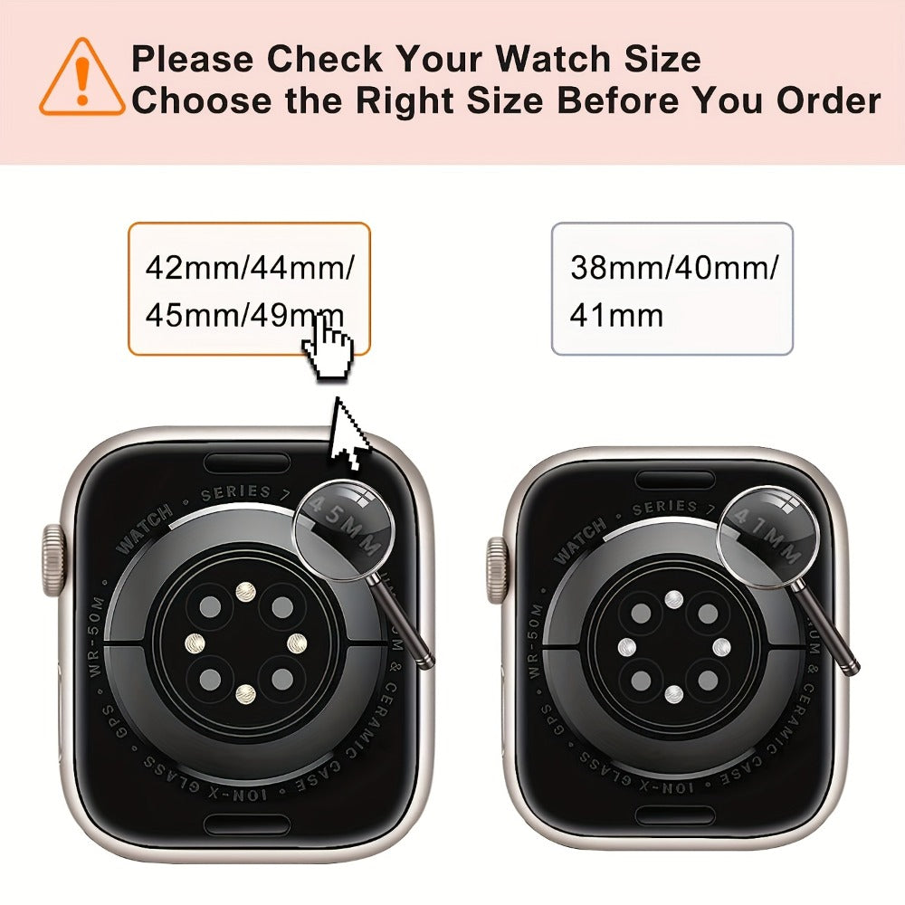 Slim Waist Apple Watch Steel Band & Half Shell Case 3-Piece Set – 2 Stainless Steel Bands + Protective Case Compatible with Apple Watch Series 1–9 SE Ultra 38 40 41 42 44 45 49mm – Gold Silver Rose Black