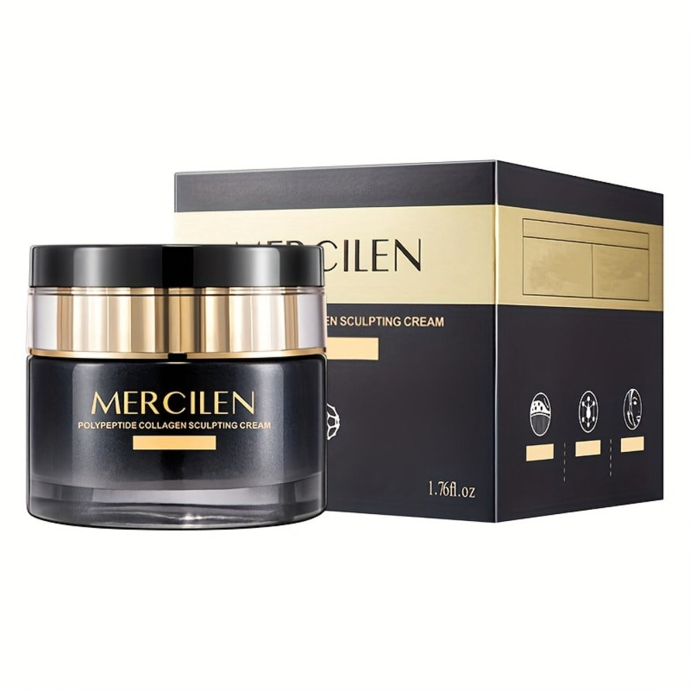 Face Cream Collagen Hyaluronic Acid Formula with Squalane, Glycerin and Alcohol-Free Bottle Format