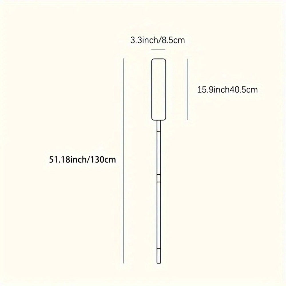 Six-Piece Dust Removal Brush Set with Five Interchangeable Heads and Extendable Gap Duster for Furniture and Floors