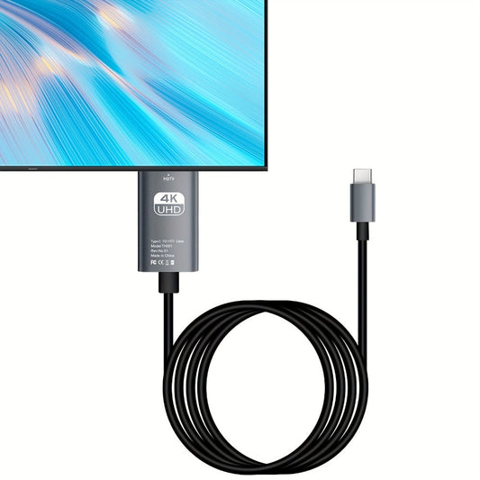 USB-C to HDMI Adapter 4K@60Hz – Thunderbolt 3/4 Compatible, Aluminum, for MacBook Pro/Air, iPad Pro, iPhone 16, Galaxy, XPS & More
