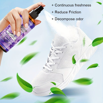Foot Deodorizer Spray for Feet Socks & Shoes – Lavender Scent, Fast-Drying Odor Control, Glycerin Formula, Allergy-Friendly, 3.38 fl oz, Set of 2