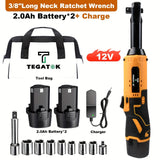 4"Long Neck 2.0AHBattery*2+bag