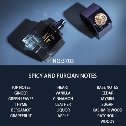 Men's Cologne Spray – Mr. Blue Lion Long Lasting Masculine EDT, Fresh Woody Scent for Sports Business Romance, Elegant Gift for Him