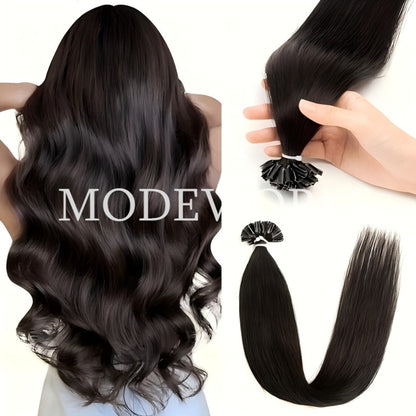U-Tip Wavy Hair Extensions in 12, 14, 16, 18 or 20 Inch Lengths and 11 Protected Color Labels