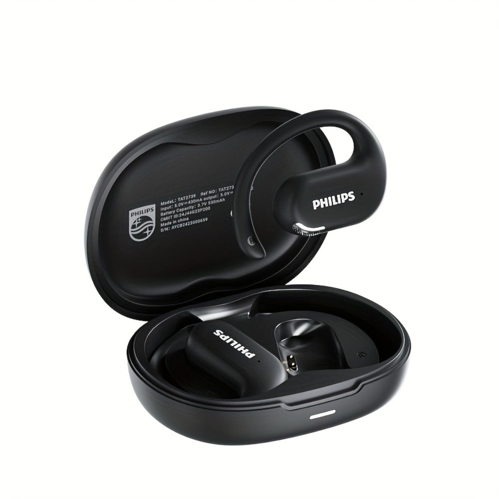 Philips TAT2739 Open-Ear Wireless Headphones AI Call Noise Reduction 360 Spatial Sound Hi-Fi Type-C Charging 30H Battery Ergonomic Design White Black Blue