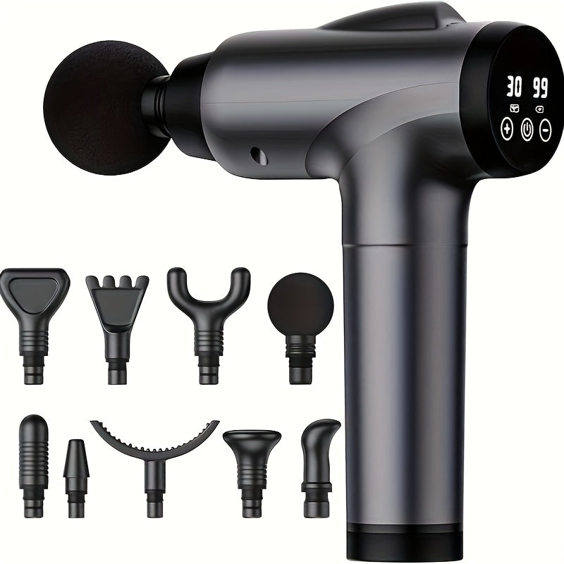 Handheld Massage Gun Collection with X6, M68-7 and X7 Model Labels in Black or Grey Finishes