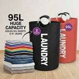 2pcs 25.1gal Black + Red