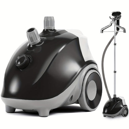 1500W Floor-Standing Garment Steamer with 1.8L Tank, 45-Second Heat-Up and Up to 60-Minute Steam Label