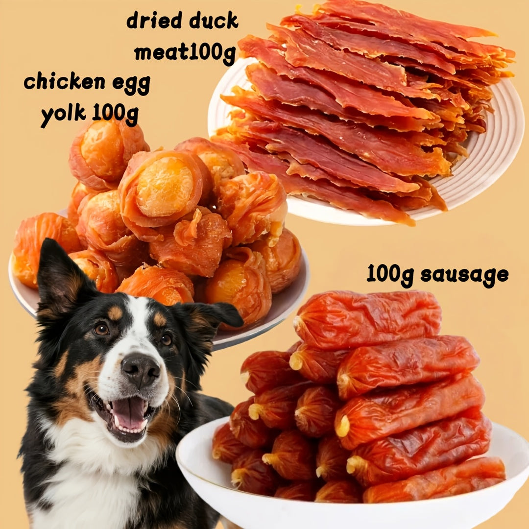 Dog Treats Duck, Chicken, Milk Stick and Sweet Potato Assortment with Combination and Gift Box Options