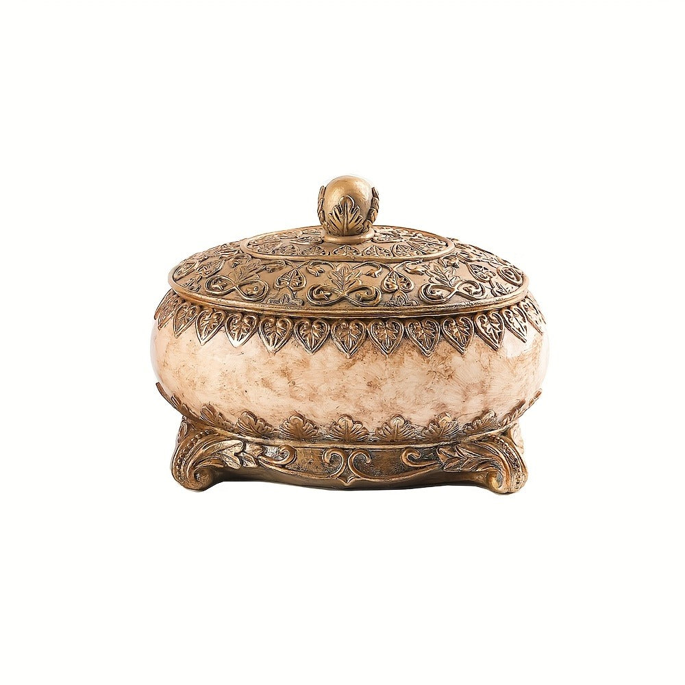 Jewelry Organizer Ornate Lidded Storage Box in Red, White or Blue for Rings, Earrings and Bracelets