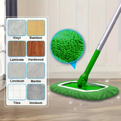 Washable Flat Mop Pads 15 Pack, Reusable Microfiber Replacement Pads for Flat Floor Mops, Wet & Dry Cleaning, Highly Absorbent Dirt & Water Trapping, Easy to Maintain – Mop Not Included