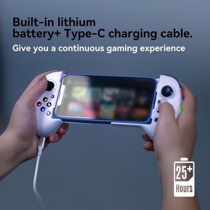 Wireless Mobile Gaming Controller Bluetooth 5.0 Retractable Gamepad – ShanWan Q13 for iPhone Android PC Steam, 25H Battery Type-C Charging, PUBG Fortnite Genshin Cloud Gaming Phone Controller Gift