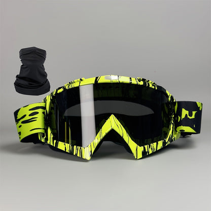 Thirty-Style NAFEIB Ski Goggle and Matching Headwear Set with Mirrored, Clear, Silver and Gray Lens Options