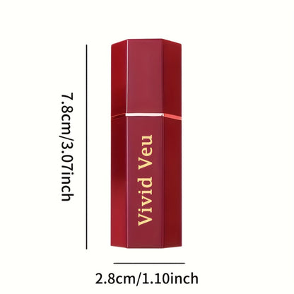 Lipstick Set, Vivid Veu 6-Piece Glossy Cream Bullet Collection with Pink, Rose, Berry and Mauve Colors