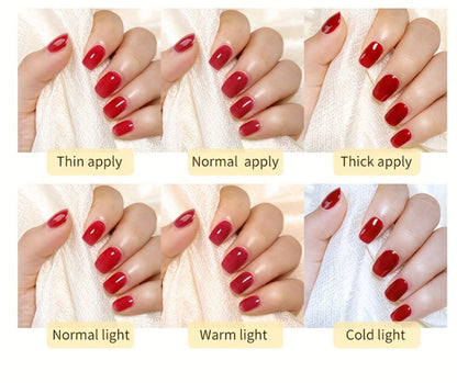 Gel Nail Polish in 10ml Nude Jelly with Skin-Tone Glass Finish and JN05, JN68, JN75 or JN76