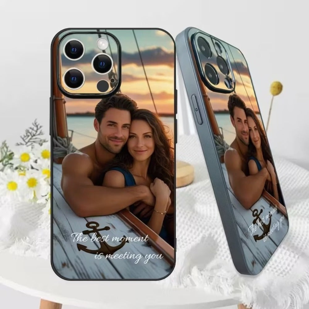Personalized Photo iPhone Case Custom Design Minimalist Durable Cover for iPhone 17 16 15 14 13 12 11 Pro Max Plus – Unique Gift for Birthdays Anniversaries Valentine's Day Christmas
