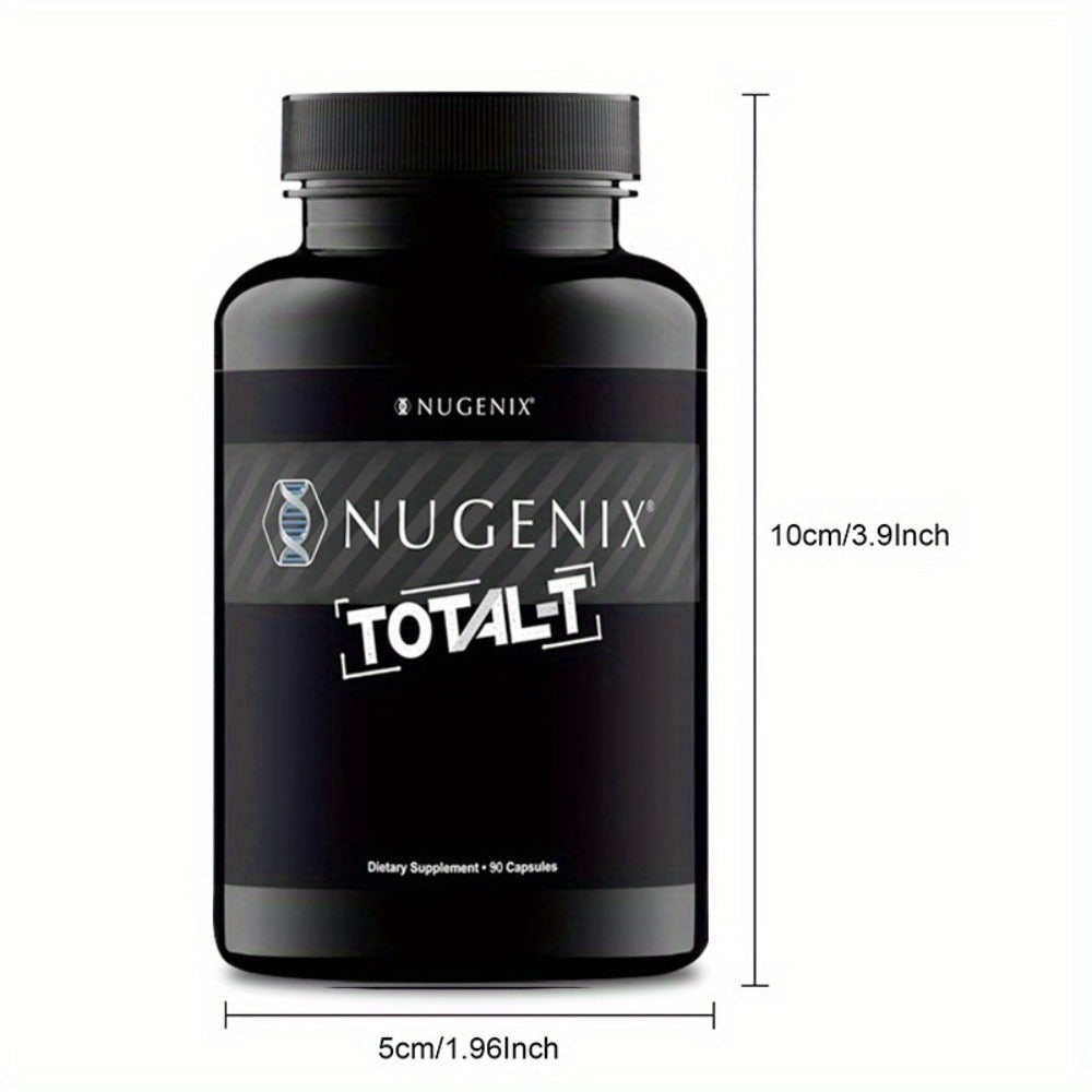 Nugenix Total-T Capsule Supplement, Two-Bottle Package with 30 Labeled Three-Capsule Servings per Bottle