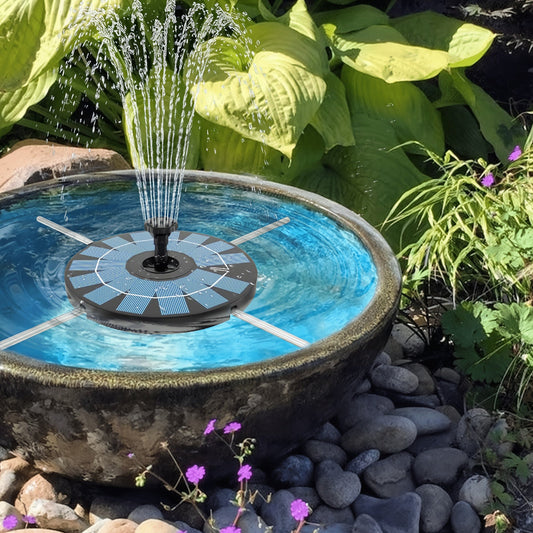 Garden Fountain Solar Powered with Support Rod – Bird Attractor