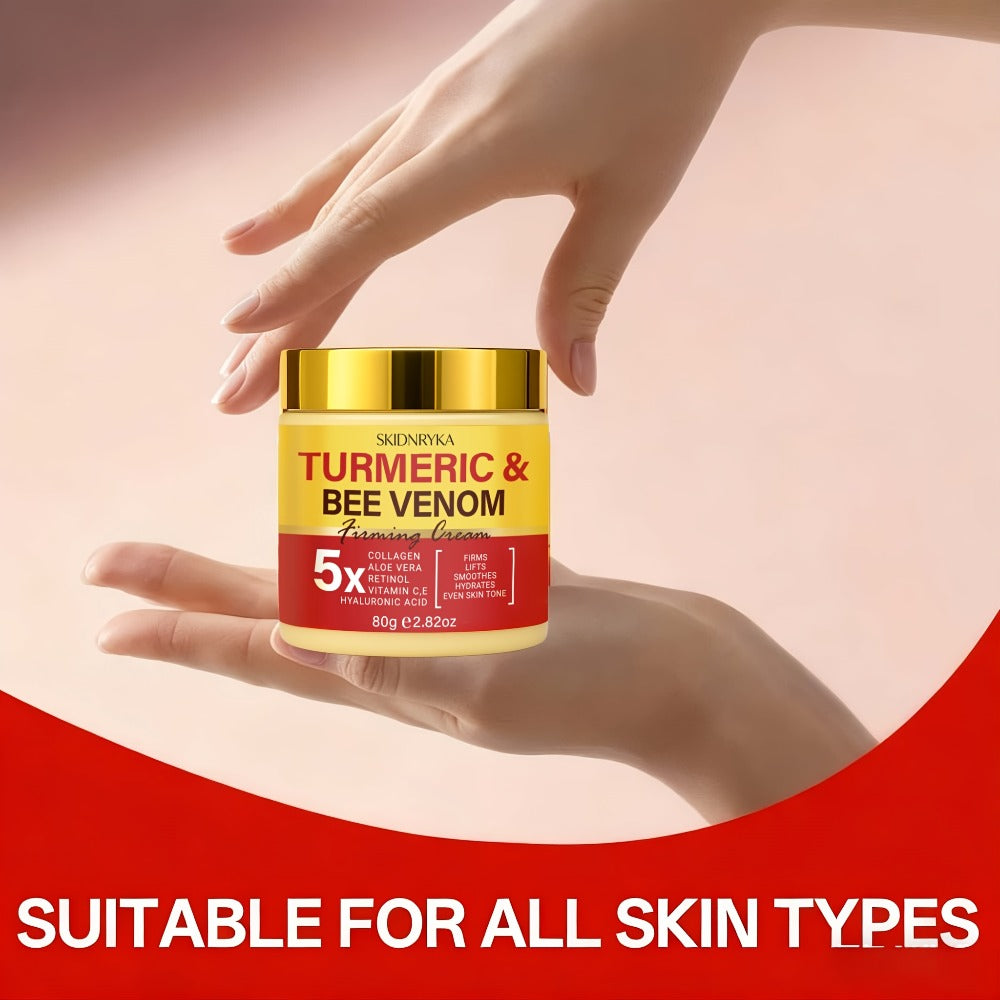 Face Cream Retinol Bee Venom Formula with Turmeric and Collagen in One-Piece or Two-Piece Options