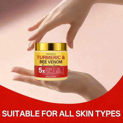 Face Cream Retinol Bee Venom Formula with Turmeric and Collagen in One-Piece or Two-Piece Options