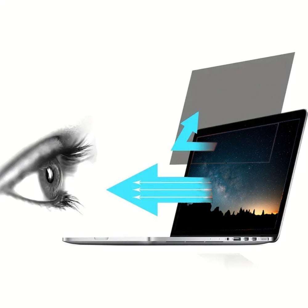 MacBook Air 13.6 Privacy Screen Filter 2022-2025 M2 M3 M4 - Removable Matte Anti-Glare Blue Light Blocking Protector, Anti-Scratch Anti-Fingerprint, Secure Magnetic Attachment, Eye Strain Relief