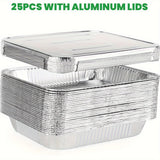 25pcs with aluminum lids