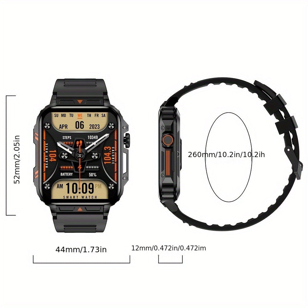 Smartwatch for Men SENBONO L81B 1.95 Inch with Calling, 100+ Sport Modes and 340mAh Battery