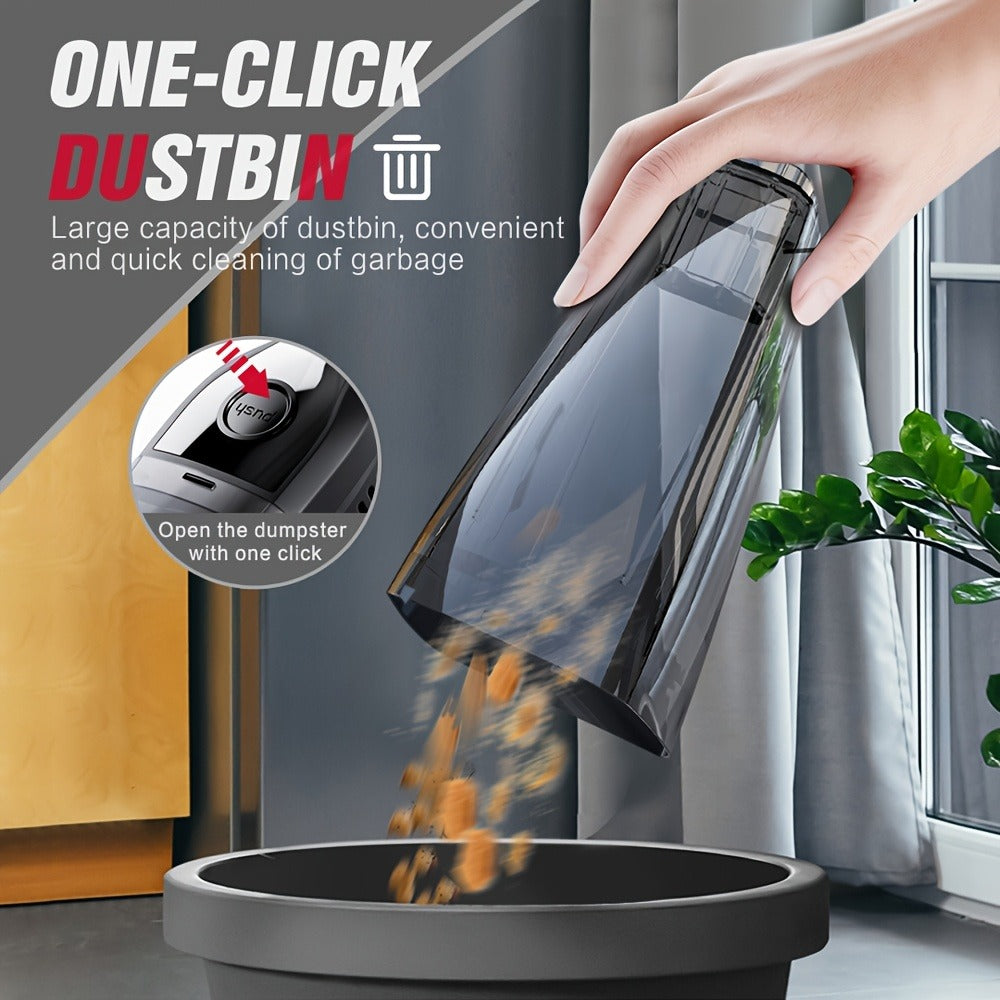 Handheld Vacuum Cleaner with 5KPa Suction, Rechargeable Battery, Crevice Tool and Six Color Bundles