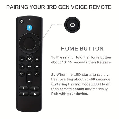 Amazon Fire TV Replacement Remote with Alexa Voice Search – Works with Fire TV Stick 4K Max Gen 1 2, Cube Gen 1 2 3, Stick Lite, Echo Show 15, All 2021+ Fire TV Models, Bluetooth Wireless