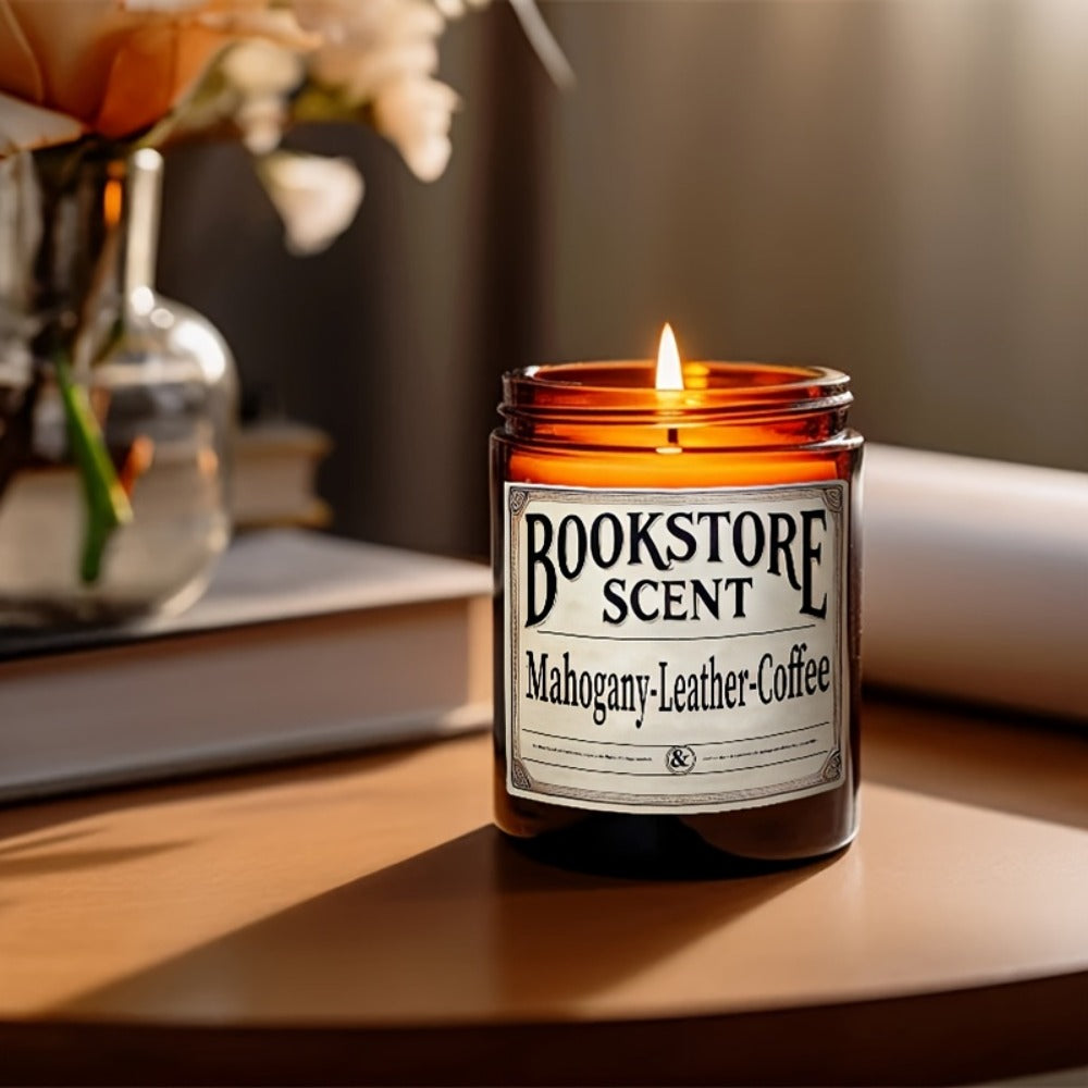 Book-Themed Jar Candle in 4oz or 8oz Singles, Two-Piece Sets and Four-Piece Gift Box Configurations