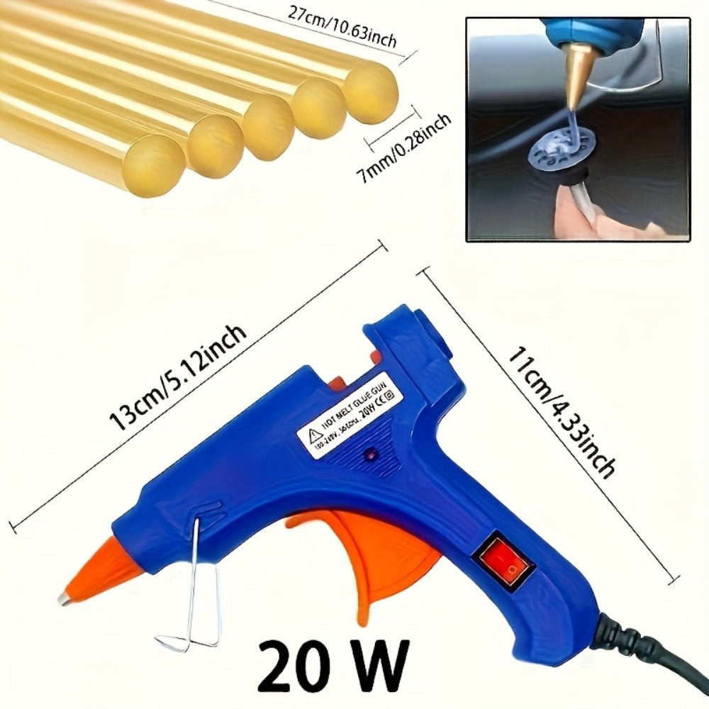 68-Piece Paintless Dent Repair Kit – PDR Tool Set with T-Bar, Bridge Puller, Golden Crane, Hot Glue Tabs & Adhesive Strip Removal Tool for Car Dent Removal Without Painting