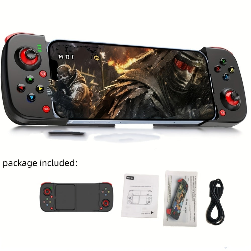 Bluetooth Wireless Gamepad Controller for iPhone Android PC Tablet Steam Deck – Rechargeable, Ergonomic Design, Multiple Colors, Compatible with PUBG COD Mobile Genshin Impact