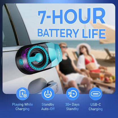 5-in-1 Wireless Bluetooth Speaker with Phone Holder & Earbuds, HD Stereo Sound, Colorful Ambient RGB Light, Universal Tablet & Phone Stand, Wireless Earbuds Included, Ideal for Work Travel Home Office