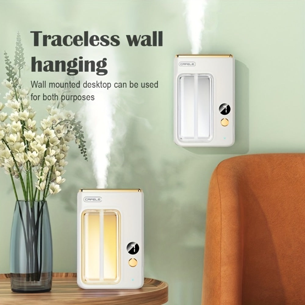 USB Aroma Diffuser with Seven Mist Levels, Front-Window Color Light and One Shangri-La or Encounter Oil Bottle
