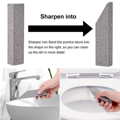Thirty-Six-Piece Grey Pumice Cleaning Stone Set with Rectangular Blocks for Toilet and Tile Spot Cleaning