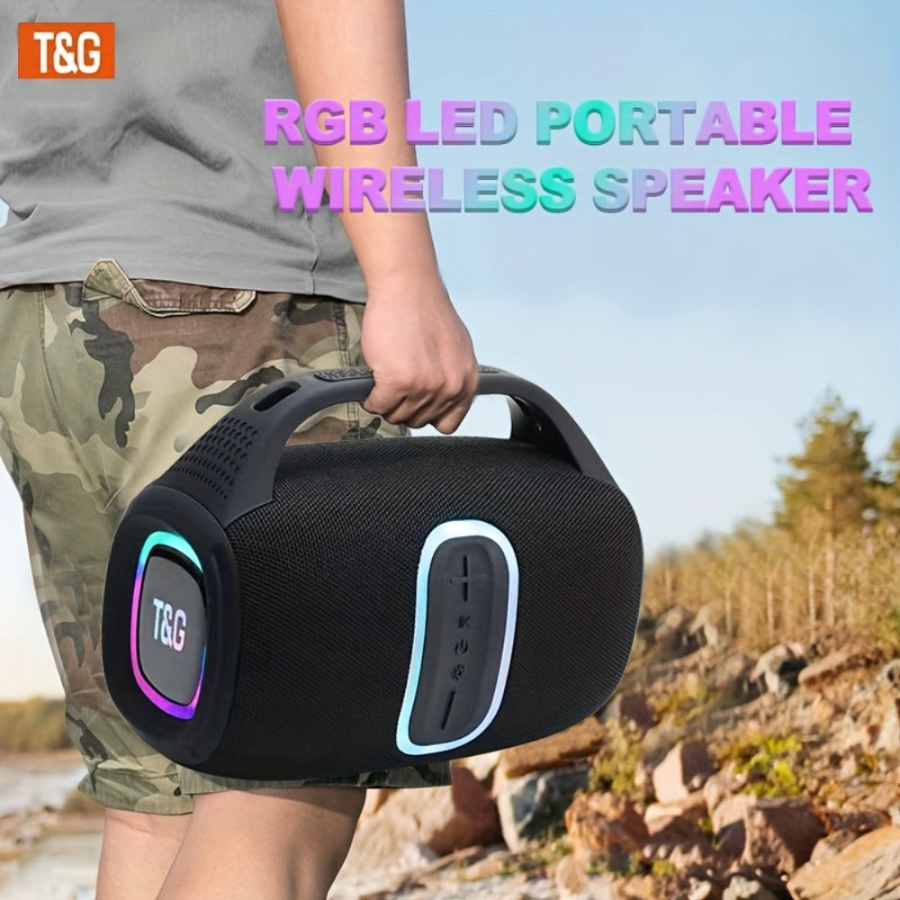 Portable Bluetooth Speaker TG674 with 30W Output, IPX4, 3600mAh Battery, TWS, Subwoofer and Handle
