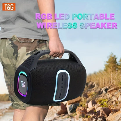 Portable Bluetooth Speaker TG674 with 30W Output, IPX4, 3600mAh Battery, TWS, Subwoofer and Handle