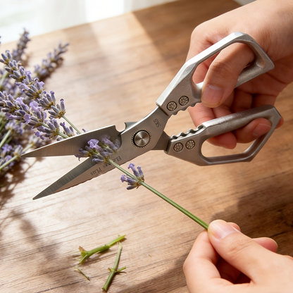 Garden Scissors Minimalist Design for Home & Garden, Practical Pruning Scissors & Household Cutting Shears for Plant Trimming, Flower Cutting & Everyday Garden Use