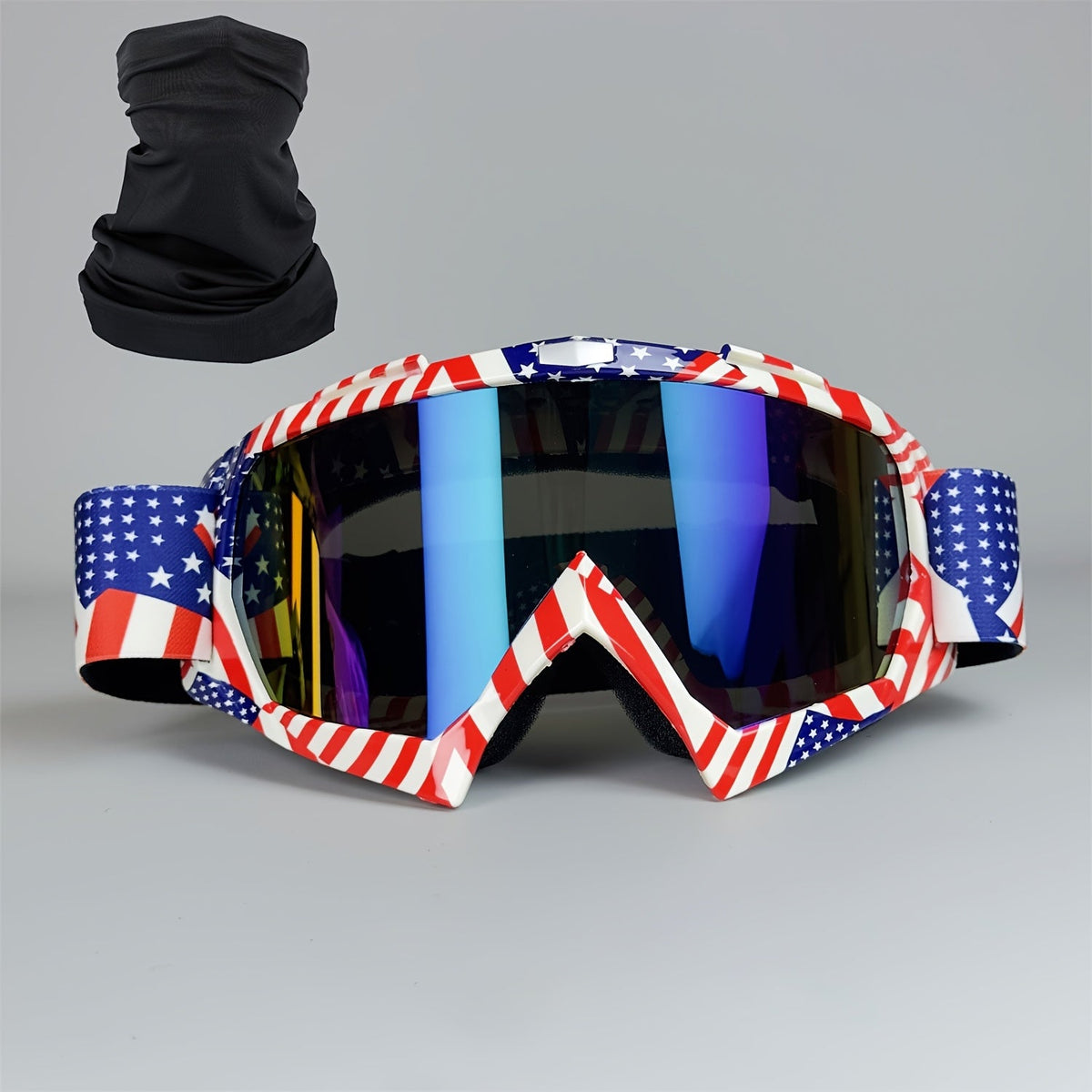 Thirty-Style NAFEIB Ski Goggle and Matching Headwear Set with Mirrored, Clear, Silver and Gray Lens Options