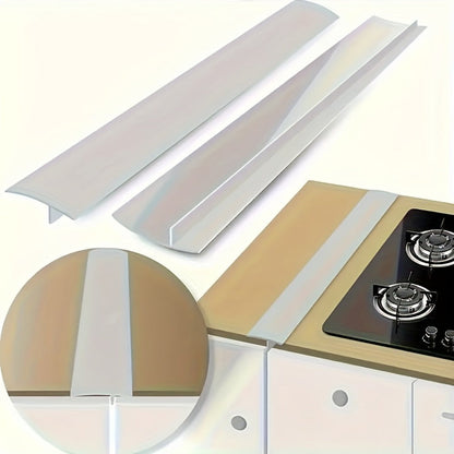 Silicone Countertop Gap Sealing Strips, 53 x 5.5 cm Self-Adhesive Trim in Five Color and Pack Options