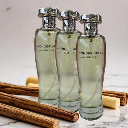 Women's Perfume Wonder Dream Eau de Parfum Three-Piece Set with Sandalwood, Vanilla and White Musk