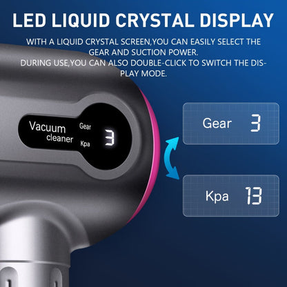 15,000Pa Cordless Handheld Vacuum Cleaner with Brushless Motor, Clear Dust Cup, Blower and Pump Heads