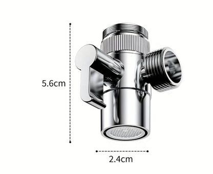 Faucet Extender Pull-Out Retractable Showerhead for Washbasin - Hot & Cold Compatible Hair Washing Sink Sprayer, Basin Extension Attachment for Bathroom Sink, 1-Speed & 3-Speed Options