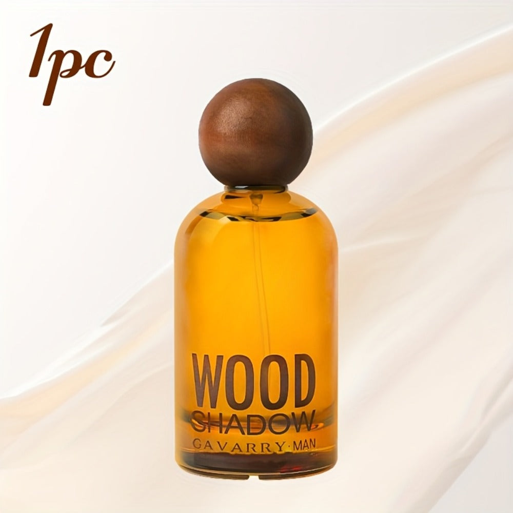 Perfume for Men Wooden-Bottle Spray with a Documented Woody Sandalwood Profile and Two Options