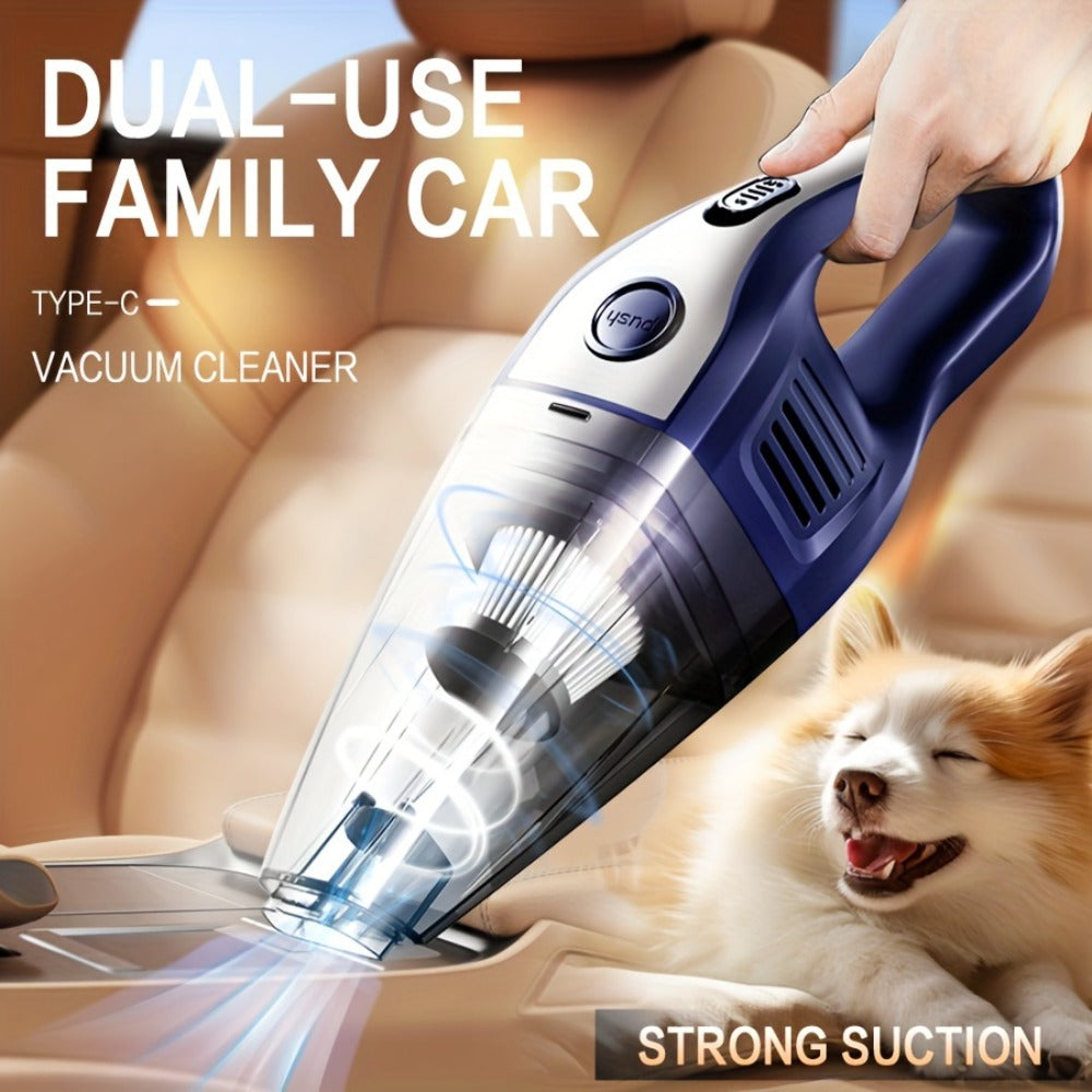 Wireless Car Vacuum Cleaner 5000PA - USB Charging, One-Click Dust Empty, 2000mAh Rechargeable, 40dB Low Noise, Portable Handheld Auto Vacuum for Cars, Home, Office & Pet Hair, 6 Colors