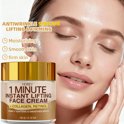 Anti-Aging Face Cream with Retinol & Collagen 2.12oz - Instant Firming Lifting Deep Hydration Smooths Fine Lines Enhances Radiance Elasticity Anti-Sagging for Women
