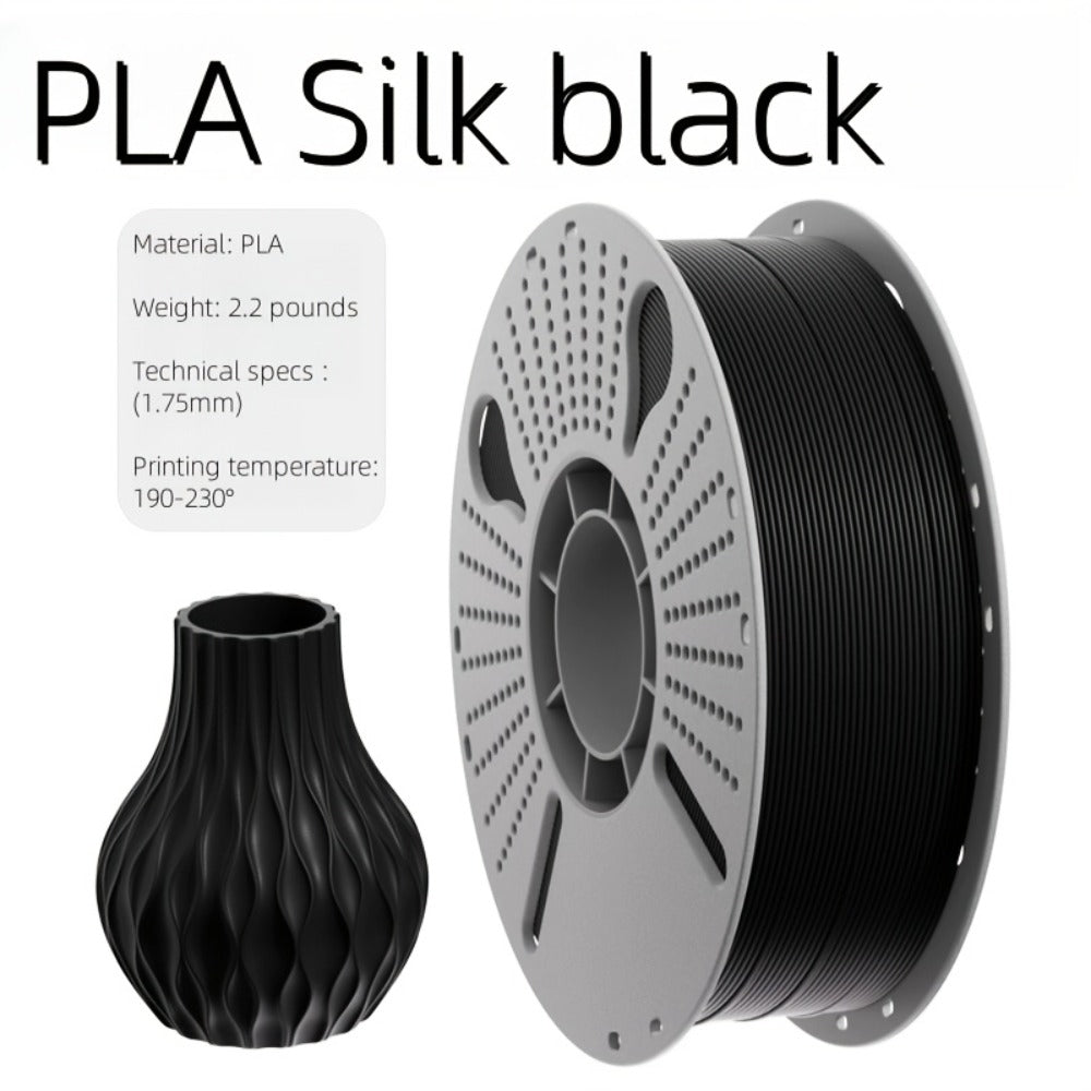 Ender 3 5 Neo PLA Filament 1.75mm 1kg 2.2LB High Gloss Low Warping – Black White Dual Tri Rainbow Multicolor Shiny Finish Smooth Extrusion for Creality & FDM 3D Printers