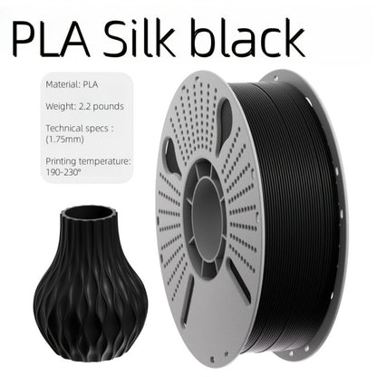 Ender 3 5 Neo PLA Filament 1.75mm 1kg 2.2LB High Gloss Low Warping – Black White Dual Tri Rainbow Multicolor Shiny Finish Smooth Extrusion for Creality & FDM 3D Printers