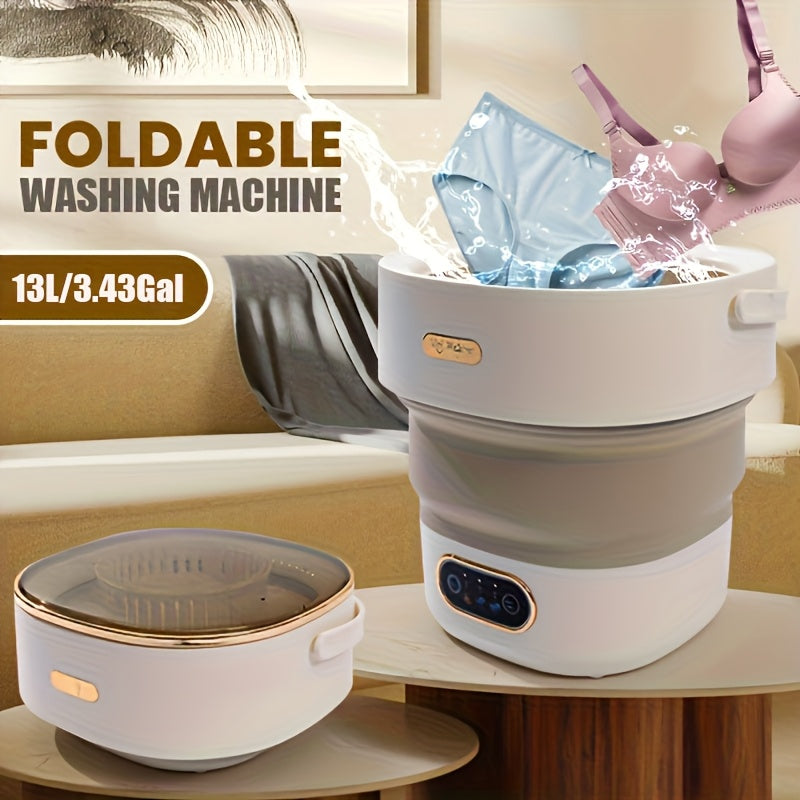 Portable Washing Machine Foldable Mini Washer Large for Underwear Socks Baby Clothes Apartment Dorm Travel Camping