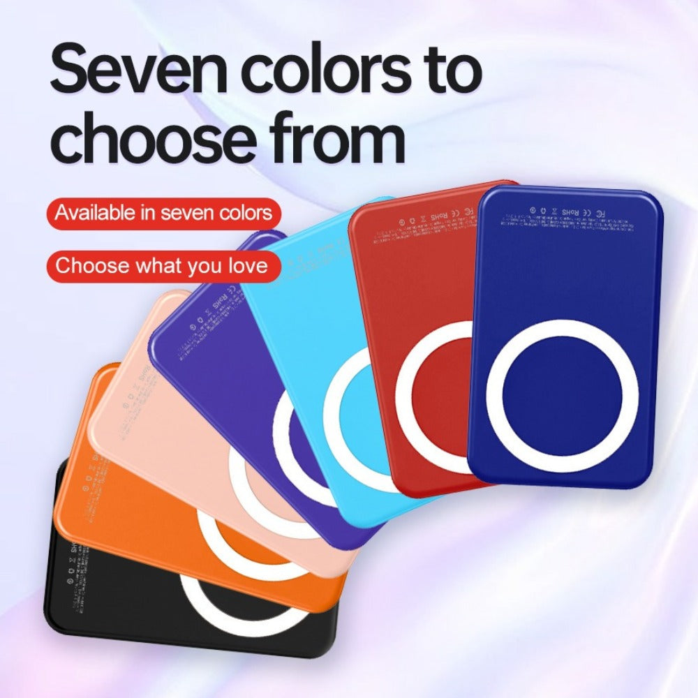 Magnetic Power Bank 5000mAh Mini Wireless Charging PD & QC 3.0 Fast Charge Colorful Portable Charger for iPhone 17 16 15 14 13 MagSafe Compatible